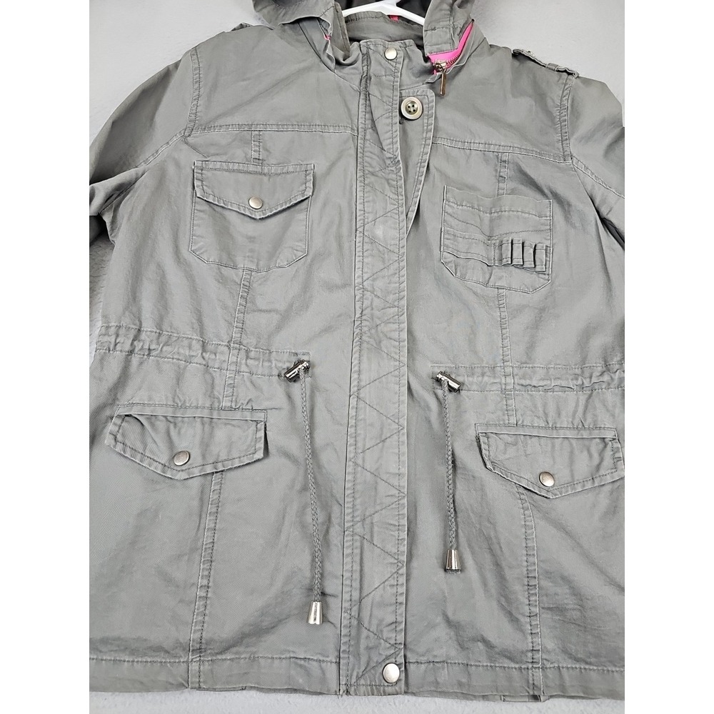 Bongo Utility Jacket Size Large Gray Lightweight … - image 3